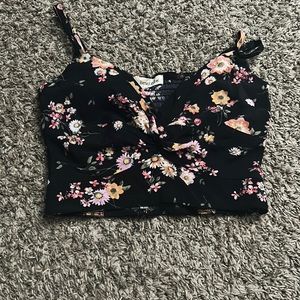Rewind Twist Front Crop Top